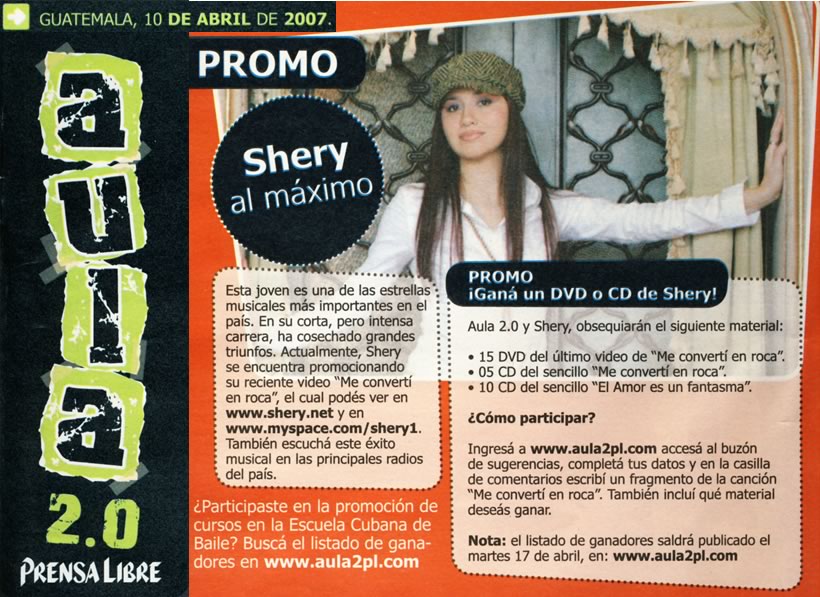 Shery en Aula 2.0 Prensa Libre